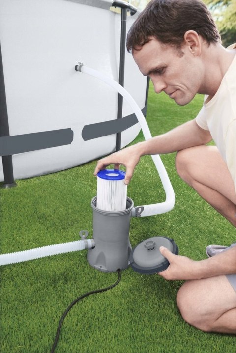 Pompa Filtrująca Do Basenu Ogrodowego Bestway 58383 2006l/h + FILTR I WĘŻE