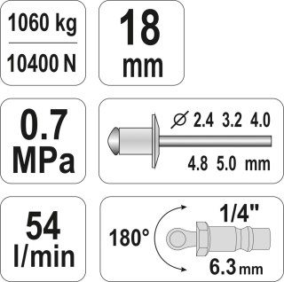 NITOWNICA PNEUMATYCZNA 2,4-5,0MM
