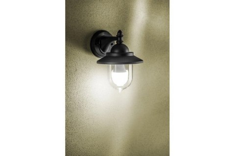 LAMPA OGRODOWA TOSKANA-AD KINKIET PROSTY, CZARNA