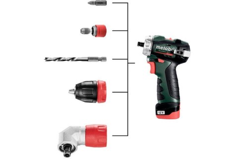 WIERTARKO-WKRĘTARKA AKUMULATOROWA 12V POWERMAXX 2*2.0AH