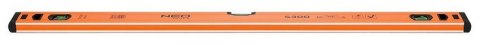 POZIOMICA ALUMINIOWA S300 3 LIBELLE 80CM.