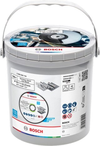 TARCZA PŁASKA 125*1.0*22 DO METALU 100 SZT. W POJEMNIKU