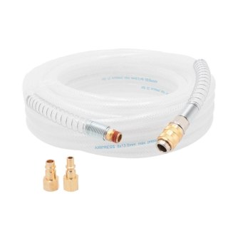 WĄŻ PNEUMATYCZNY PVC Z SZYBKOZŁĄCZAMI 8MM*10M