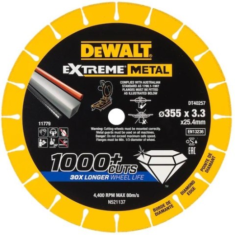 TARCZA DIAMENTOWA EXTREME METAL 355*25,4*3,3MM