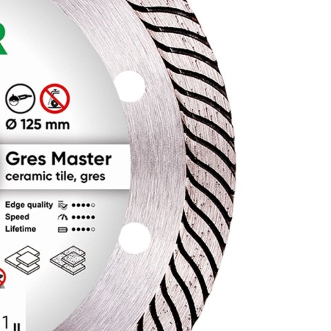 TARCZA DIAMENTOWA GRES MASTER 125*1,4*10*22,23