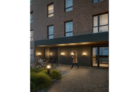 LAMPA OGRODOWA LARGO-AU,KINKIET PROSTY GÓRNY, GRAFIT