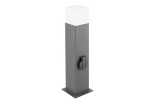 LAMPA OGRODOWA LARGO-P,MAX.2500W SŁUPEK, GRAFIT