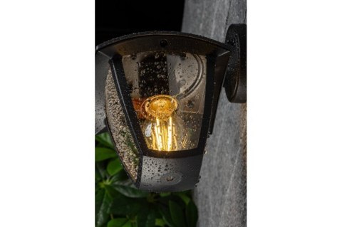 LAMPA OGRODOWA MARINA-AD KINKIET PROSTY DOLNY, CZARNA