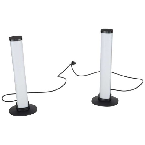 Lampka na biurko LED gamingowa RGB kolumny słupki na pilot zestaw 2 sztuki
