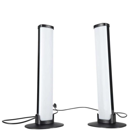 Lampka na biurko LED gamingowa RGB kolumny słupki na pilot zestaw 2 sztuki