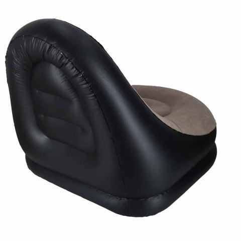 Fotel z podnóżkiem wypoczynkowy dmuchany sofa pufa pompka zestaw 2w1