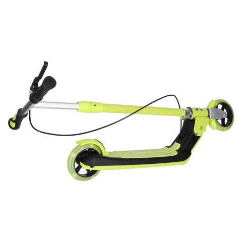 Hulajnoga dla dzieci TRIKE FIX dwukołowa LED składana podwójne hamulce neon zielony