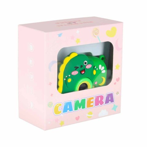 Aparat fotograficzny cyfrowy dla dzieci na statywie dinozaur zielony 8GB