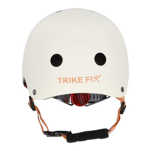 Kask rowerowy dla dziecka Trike Fix dziecięcy regulowany LED S 48-54cm beżowy