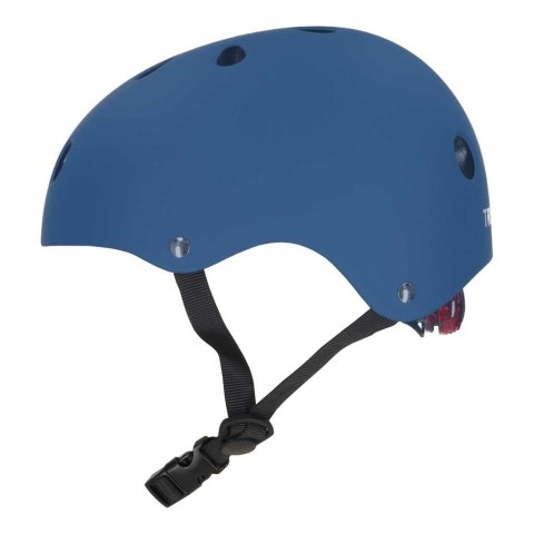 Kask rowerowy dla dziecka Trike Fix dziecięcy regulowany LED S 48-54cm granatowy