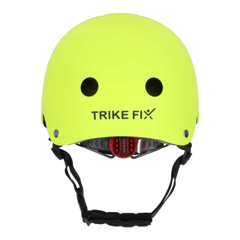 Kask rowerowy dla dziecka Trike Fix dziecięcy regulowany LED S 48-54cm zielony jasny