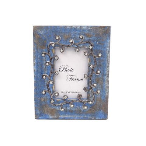 Drewniana ramka na zdjęcia Blue - 28892 - format zdjęcia 15x10cm