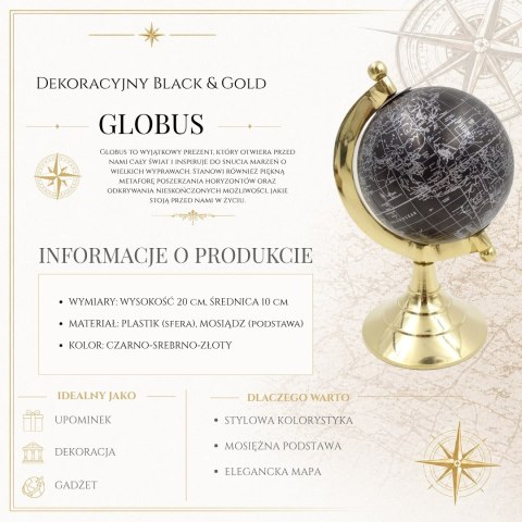 Globus Dekoracyjny Black & Gold - MMG004S