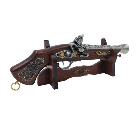 Duży Pistolet Włoski na Stojaku - Replika XVII wiek - 163S