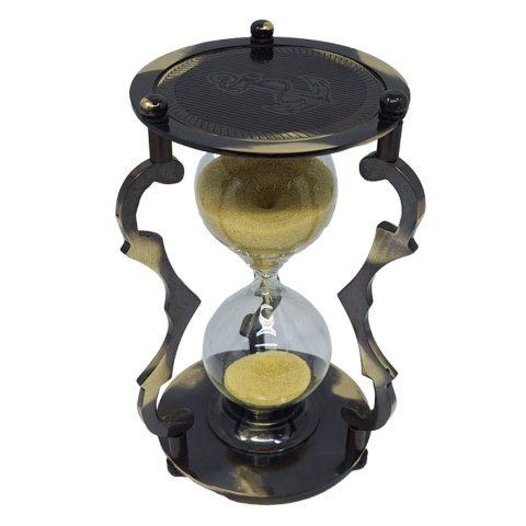 Elegancka Klepsydra Dekoracyjna Mosiężna 5 min - NC2677