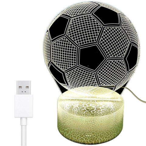 Lampka nocna Piłka - Prezent dla Piłkarza Gadżet - 3 kolory - P107