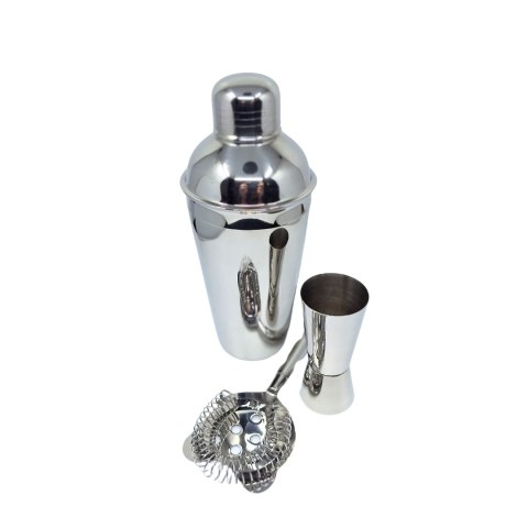 Zestaw Barmański- 3 elementy Shaker Jiger Strainer - BS48171