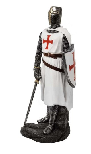 Rycerz Templariusz - Figurka dekoracyjna 30cm - MC-23077