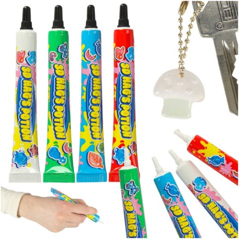 Klej magiczny UV światłoutwardzalny do robienia biżuterii 3D 4 sztuki zapas