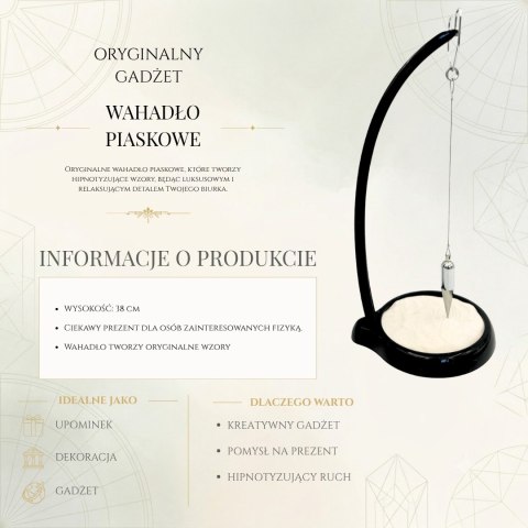 Wahadło Piaskowe Sand Pendulum - Gadżet Dekoracja - SP012