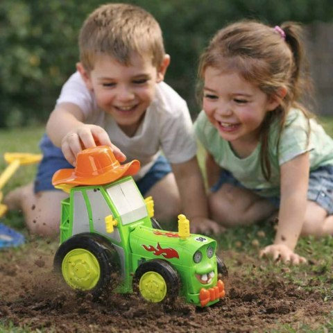 Traktor ciągnik zdalnie sterowany na pilota RC skaczący tańczący dźwięk zielony