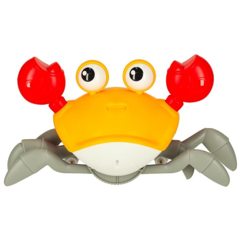 Krab uciekający pełzający czujnik interaktywna akumulator USB czerwony