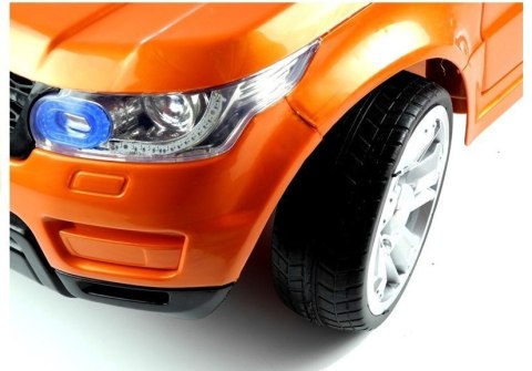 Auto na Akumulator HL1638 Dla Dzieci Światła LED MP3 Pilot Pomarańczowe
