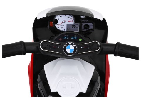 Motor Na Akumulator BMW S1000RR Trójkołowy Dla Dzieci Światła LED Czerwony