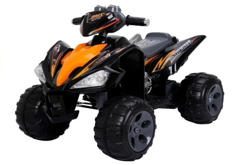 Quad Pojazd Na Akumulator Dla Dziecka Terenowy Światła LED Panel MP3 Czarny