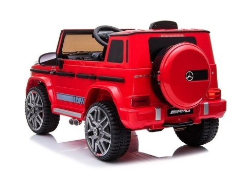 Auto na Akumulator Mercedes G63 AMG Dla Dzieci Światła LED MP3 Czerwony