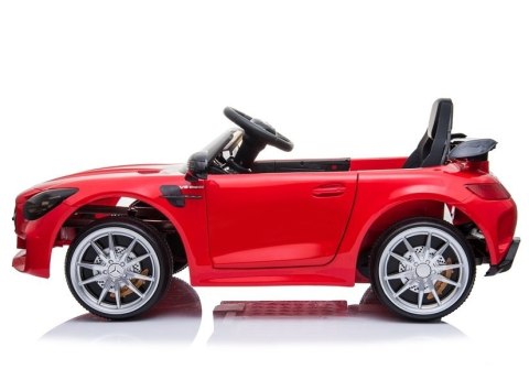 Auto na Akumulator Mercedes GTR Dla Dzieci Światła LED MP3 Czerwony