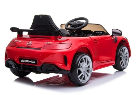 Auto na Akumulator Mercedes GTR Dla Dzieci Światła LED MP3 Czerwony