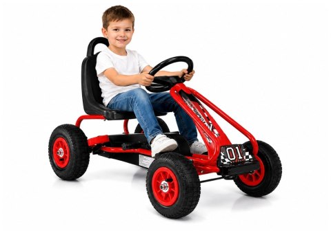 Gokart na Pedały G201 Czerwony