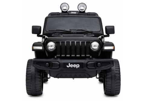 Auto na Akumulator Jeep Rubicon Światła LED MP3 Pilot 4x4 Czarny