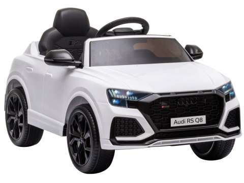 Samochód na akumulator Audi RS Q8 Światła LED MP3 Pilot Biały