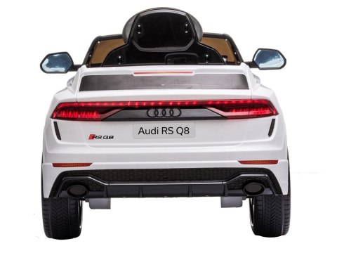Samochód na akumulator Audi RS Q8 Światła LED MP3 Pilot Biały