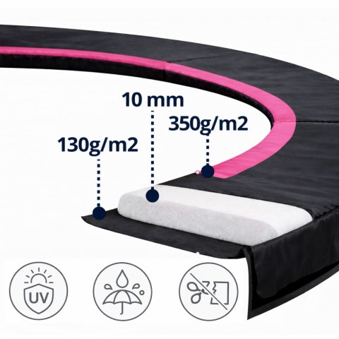 Osłona na sprężyny do Trampoliny Sport Max 12ft Czarno-Różowa