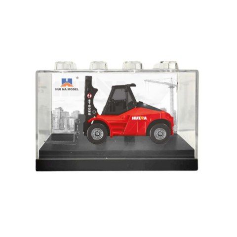 Wózek Widłowy Metalowy Model Kolekcjonerski Huina Czerwony 1:80