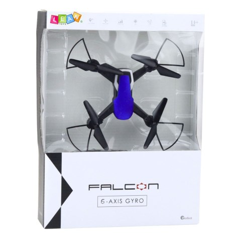Dron Sześcioosiowy Żyroskop Światła LED Obrót 360° Niebieski