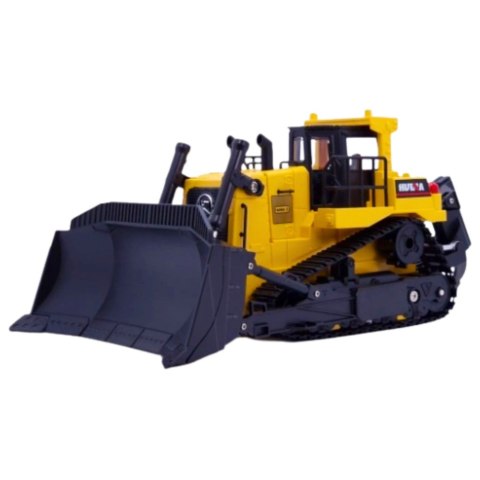 Spychacz Buldożer Koparka Huina Metalowy Model Budowlany 1:50