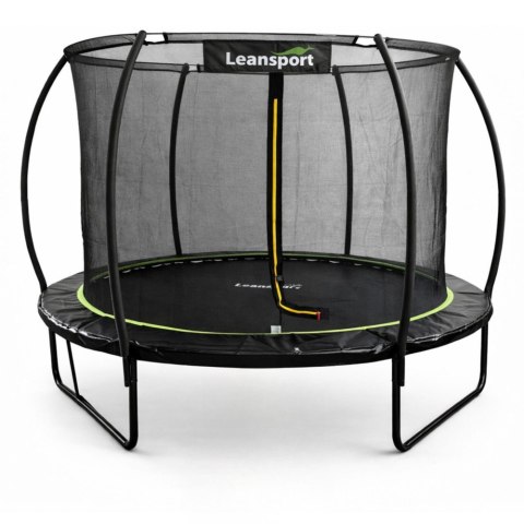 Trampolina Ogrodowa LEAN Z Siatką Wewnętrzną Czarno-Zielona 183CM 6FT