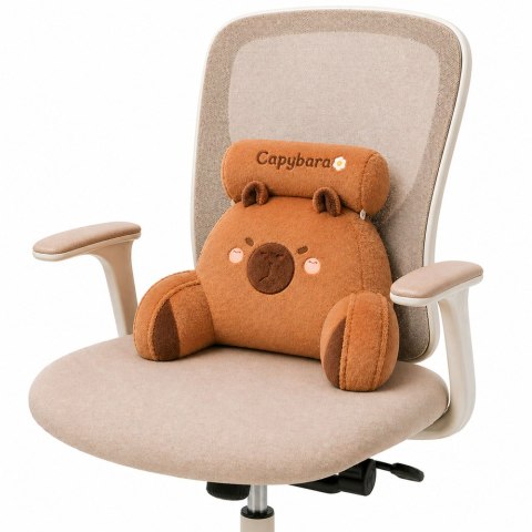 Oparcie Fotel Podparcie Pod Plecy Na Fotel Łóżko Kapibara Brązowy 60 x40 cm