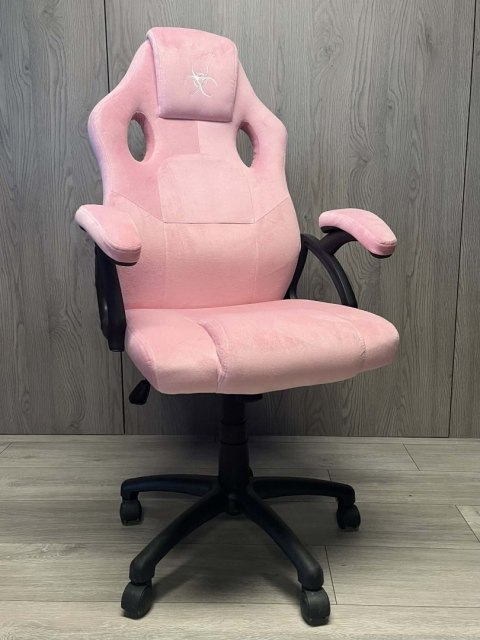 Fotel obrotowy do biurka CARRERA M ALCANTARA PINK