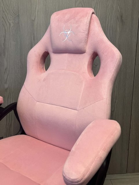 Fotel obrotowy do biurka CARRERA M ALCANTARA PINK