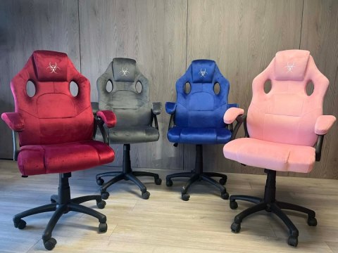 Fotel obrotowy do biurka CARRERA M ALCANTARA PINK